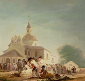 Eremitagen i San Isidro, Madrid, 1788 af Francisco de Goya