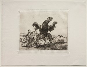 The Horrors of War: A Carnivorous Vulture. af Francisco de Goya