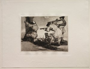 The Horrors of War: Barbarians!. af Francisco de Goya