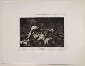 Krigens rædsler: Heller ikke disse. af Francisco de Goya