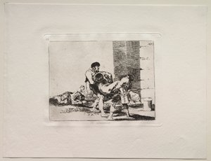 Krigens rædsler: Til kirkegården af Francisco de Goya