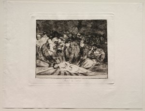 Krigens rædsler: Sandheden er død. af Francisco de Goya