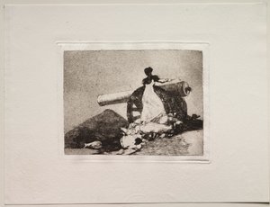 The Horrors of War: Hvilket mod!. af Francisco de Goya