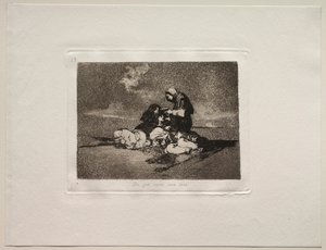 Krigens rædsler: Hvad er brugen af en kop. af Francisco de Goya