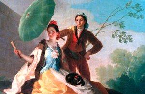 Parasollen, 1777 af Francisco de Goya