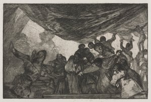 Ordsprogene: Klar dårskab, 1864. af Francisco de Goya