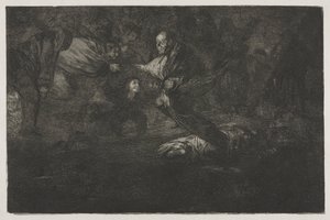 Ordsprogene: Gud skaber dem, og de slutter sig sammen af Francisco de Goya