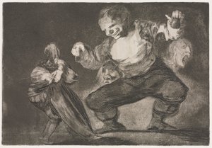 Ordsprogene: Simpleton, 1864. af Francisco de Goya