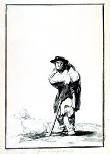 Hyrden, c1760-1820 af Francisco de Goya