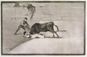Pepe Hillos (Jose Delgado) uheldige død i ringen i Madrid den 11. maj 1801, plade 33 af 