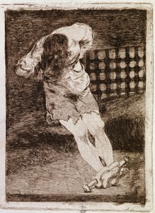 Udelukkelse af en skyldig person kræver ikke pine (gravering af Francisco de Goya