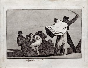 Well-Know Folly fra serien Los Disparates Follies, 1815-1819 af Francisco de Goya