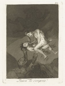 Wie havde det gedacht! Hvem ville tro det! (titel på objekt) Los Caprichos (serietitel) af Francisco de Goya