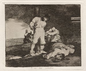 Y no hai remedio (Og der er ingen hjælp til det) af Francisco de Goya