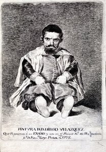Dværgen, Sebastián de Morra, ved hoffet i Felipe IV af Francisco de Goya