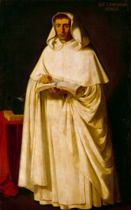 Portræt af fader Jeronimo Perez, maleri af Francisco de Zurbaran (1598-1664) af Francisco de Zurbaran