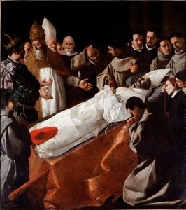 Saint Bonaventures krop ligger i staten af Francisco de Zurbaran