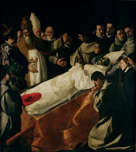 Udstillingen af St. Bonaventures Lig (1221-74) efter 1627 af Francisco de Zurbaran