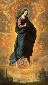 Den ubesmittede undfangelse (olie på lærred) af Francisco de Zurbaran