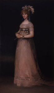 Portræt af grevinden af Chincón af Francisco de Goya