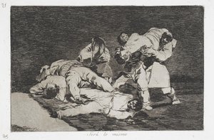 Det samme fra serien Disasters of War af Francisco de Goya