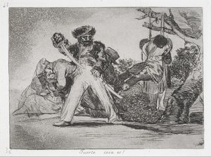 Det er for meget! (Stærk ting er!) Fra serien The Disasters of War (Los Desastres de la Guerra ... af Francisco de Goya