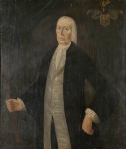 Portræt af Jeremias van Riemsdijk, generalguvernør for det hollandske ostindiske kompagni af Franciscus Josephus Fricot (attributed to)