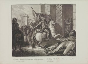 Boleslaw den Modiges indtog i Kiev af Smuglewicz, Franciszek (1745-1807). Litografi, slutningen af 1700-tallet. Privat Samling