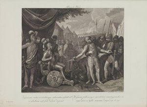 Wichmann II den Yngre overgiver sig til Mieszko I af Polen af Smuglewicz, Franciszek (1745-1807). Litografi, slutningen af 1700-tallet. Privat Samling