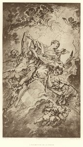 Jomfruens antagelse (gravering) af Francois (after) Boucher
