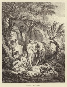 Det gode eventyr (gravering) af Francois (after) Boucher