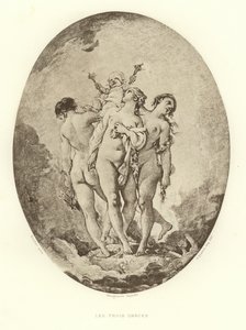 De tre nåder (gravering) af Francois (after) Boucher