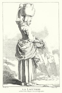 Mælkepige (gravering) af Francois (after) Boucher