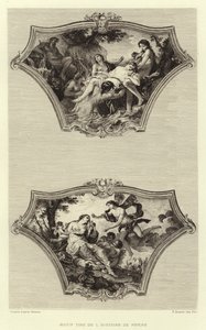 Motiv taget fra historien om Psyche (gravering) af Francois (after) Boucher