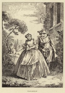 Sganarelle (gravering) af Francois (after) Boucher