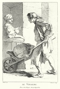 Eddike sælger (gravering) af Francois (after) Boucher