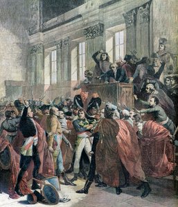 Bonaparte taget til indtægt af Francois (after) Bouchot