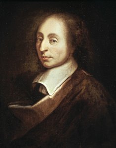 Portræt af Blaise Pascal - maleri af Francois Quesnel af Francois (after) Quesnel
