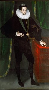 Portræt af Henrik III af Frankrig, omkring 1585 (maleri) af Francois (circle of) Quesnel
