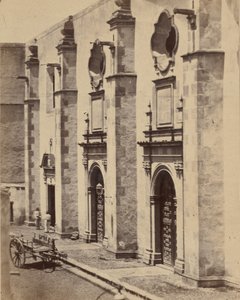 [Fængslingssted for kejser Maximilian af Mexico og soldater], 1867. af Francois Aubert
