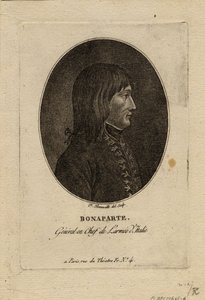 Napoleon som chef for den italienske hær, ca. 1798