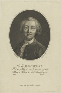 Portræt af Claude Adrien Helvetius 1715-1771, ca. 1800. af Francois Bonneville