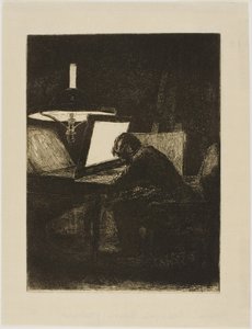 Francois Bonvin Radering af François Bonvin