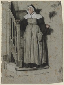 Adgangsbrevet, Interiør i et Kloster af François Bonvin