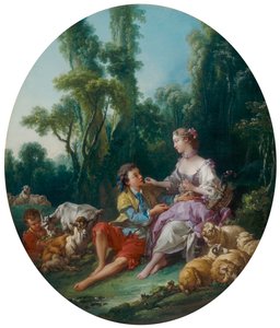 Tænker de på druen? (Pensent-ils au raisin?) af François Boucher