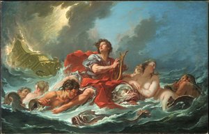 Arion på delfinen af François Boucher