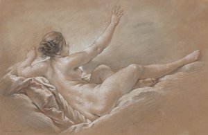 Danae modtager den gyldne regn af François Boucher
