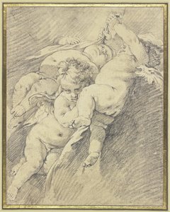 Tre engle, der svæver i luften af François Boucher