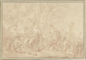 Fundet af Moses af François Boucher
