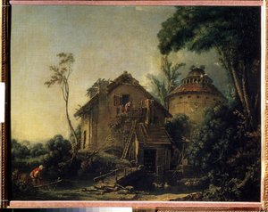 ""Le moulin a vent"" (Vindmøllen) Maleri af Francois Boucher (1703-1770) 1752 Moskva Pushkin Museum af François Boucher